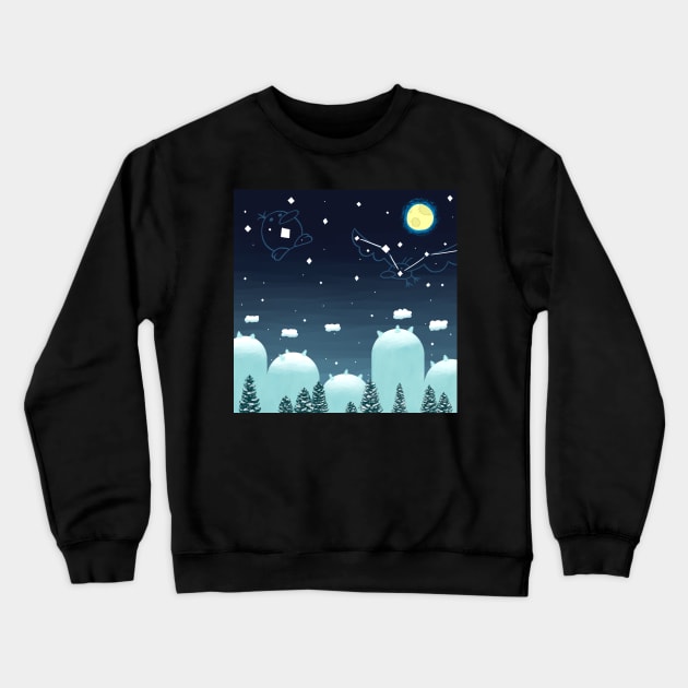 Starry Night Crewneck Sweatshirt by Worlem